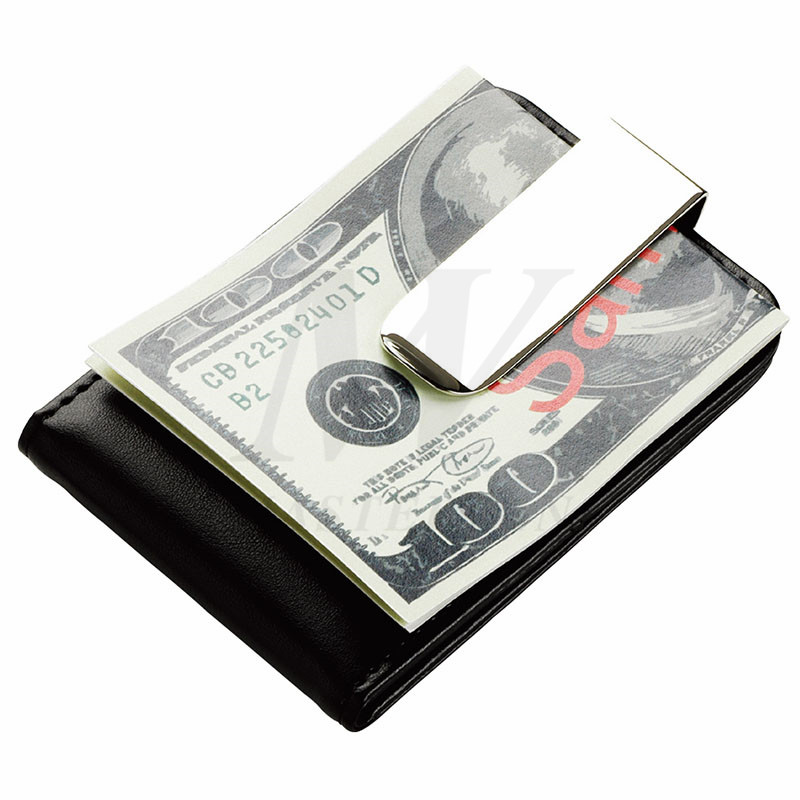 Husa PU / Metal Card de credit cu bani Clip_B86399
